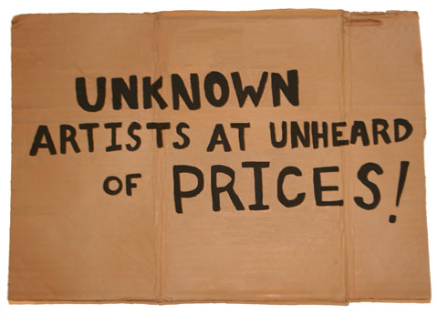 Unknown Artists At Unheard of Prices!, 2012